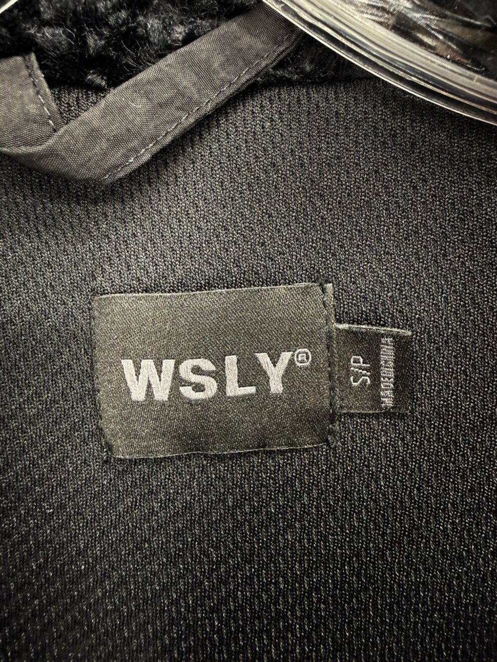 WESLEY Black Cropped Sherpa Jacket Size S - Picture 6 of 9